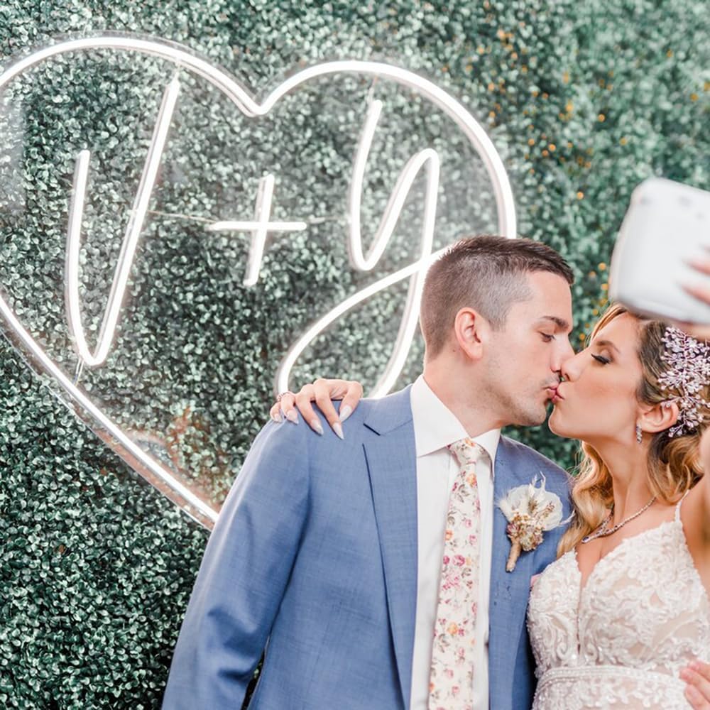 Custom Initials Heart Neon Sign