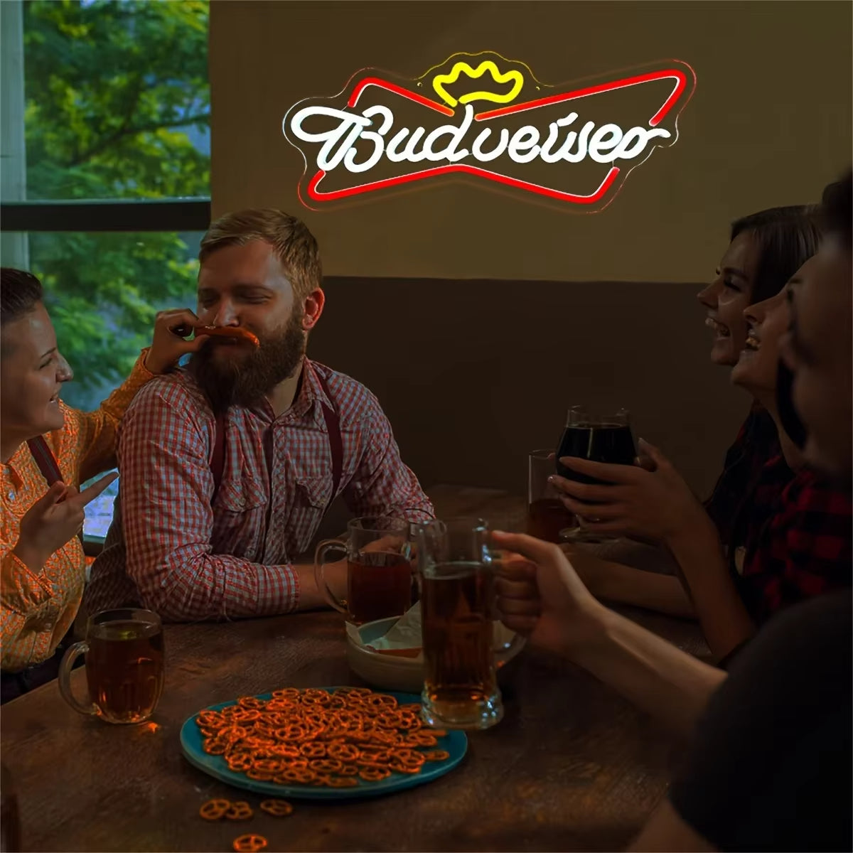 Budweiser Beer Neon Sign For Bar Decor