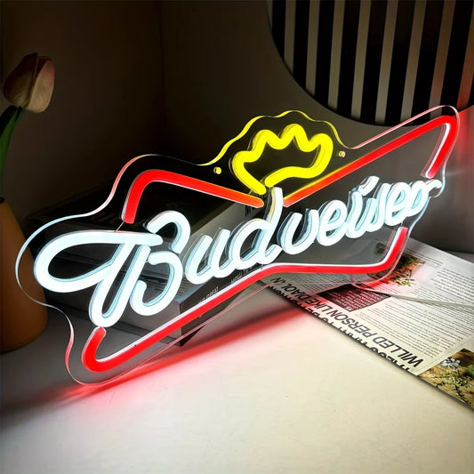 Budweiser Beer Neon Sign For Bar Decor