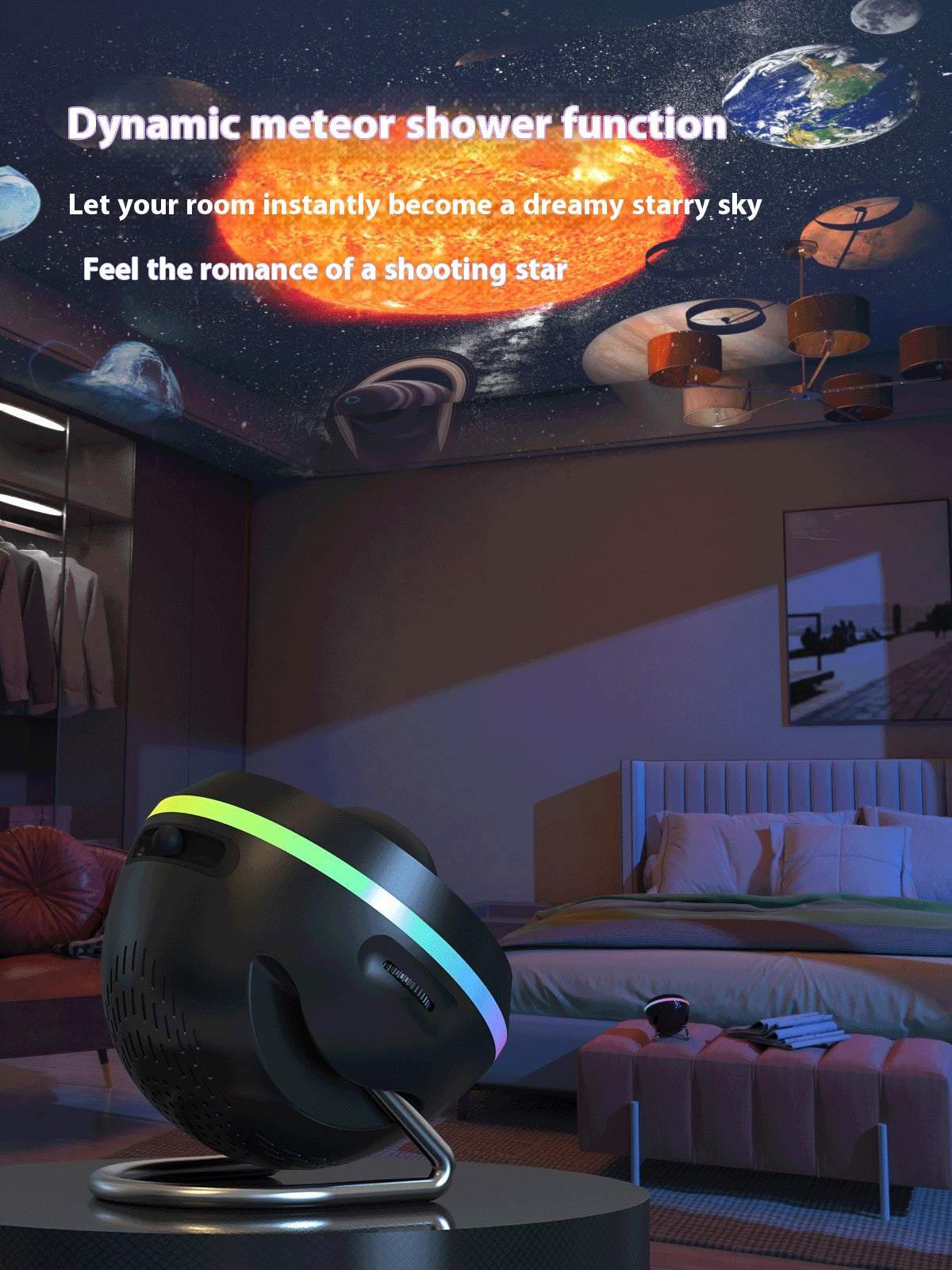 COLOURTHE Dynamic Meteor Ultra Clear Galaxy Projector - 13 Film