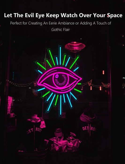 Evil Eye Neon Sign Light