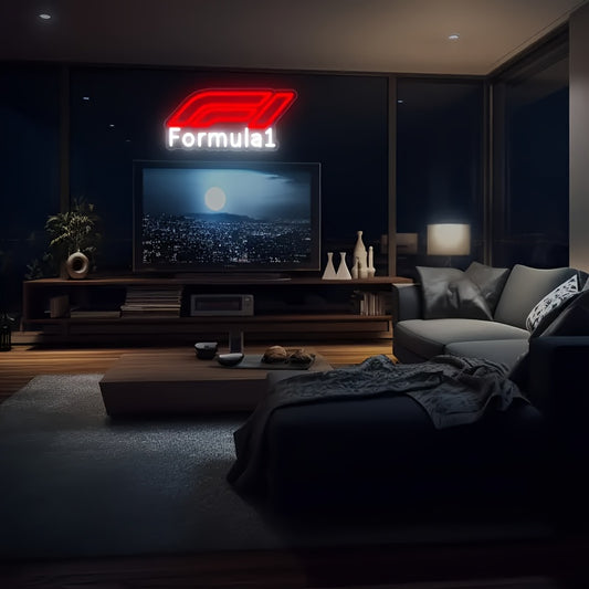 Formula 1 Racing Led Neon Sign For Man Cave Wall Decor