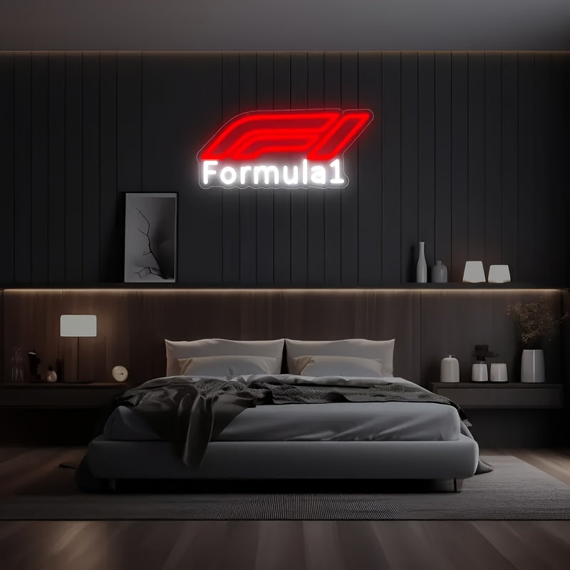 Formula 1 Racing Led Neon Sign For Man Cave Wall Decor