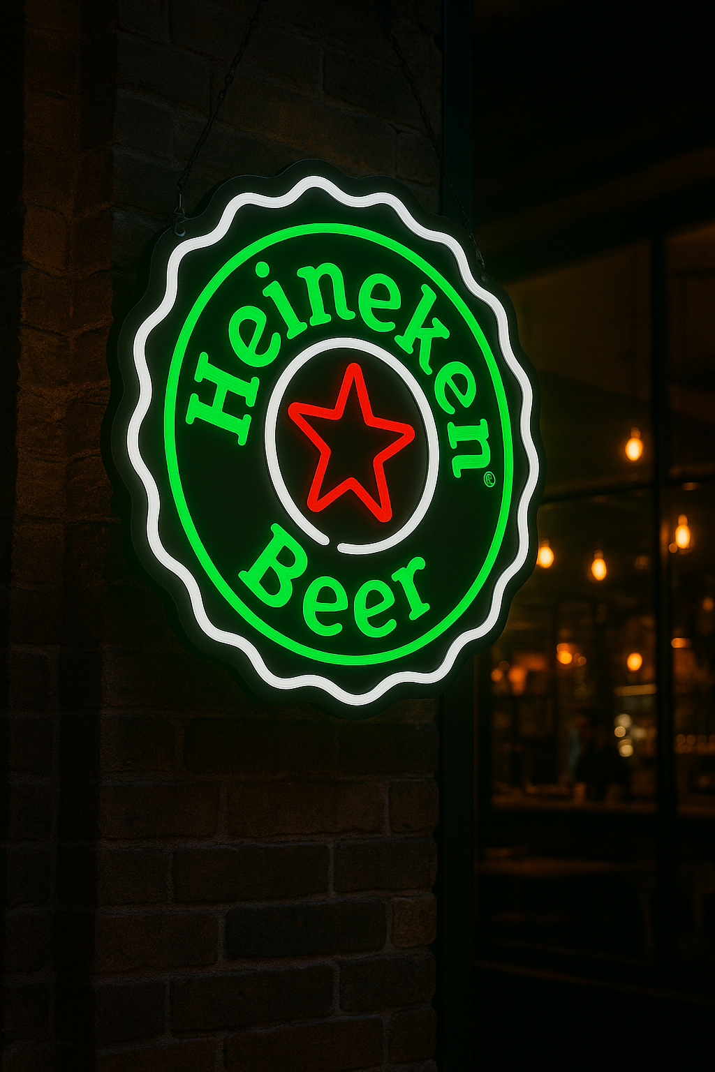 Heineken Beer Neon Sign For Bar Decor