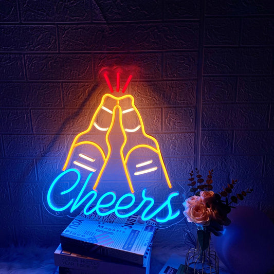 Cheers Neon Sign Custom Home Bar Decor