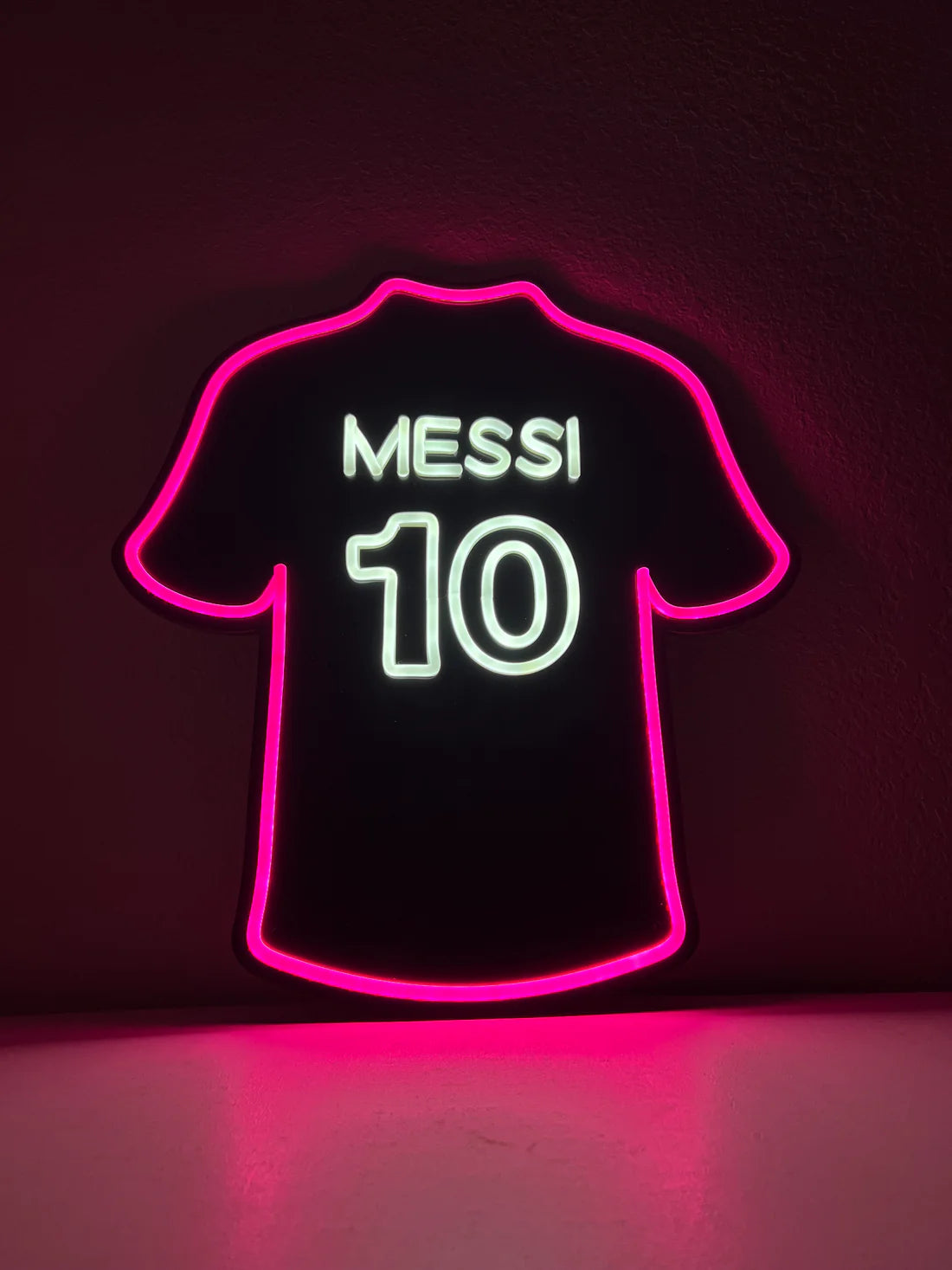 Messi #10 Glow Jersey Neon Sign Light