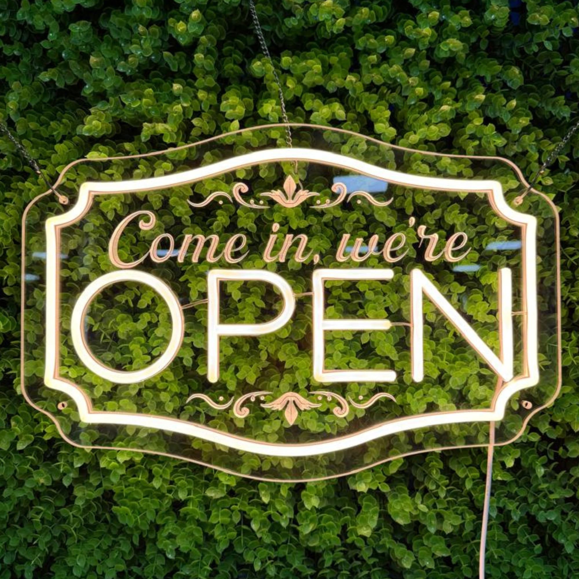 Open Neon Sign for Party Bar Salon Stores Hotel Wall Decor