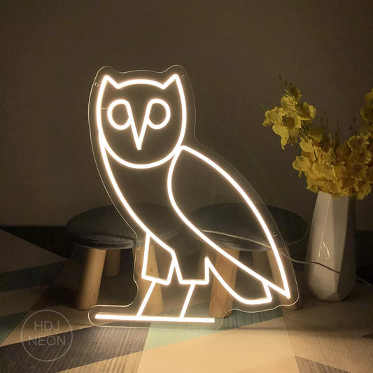 Owl Neon Sign For Wall Decor