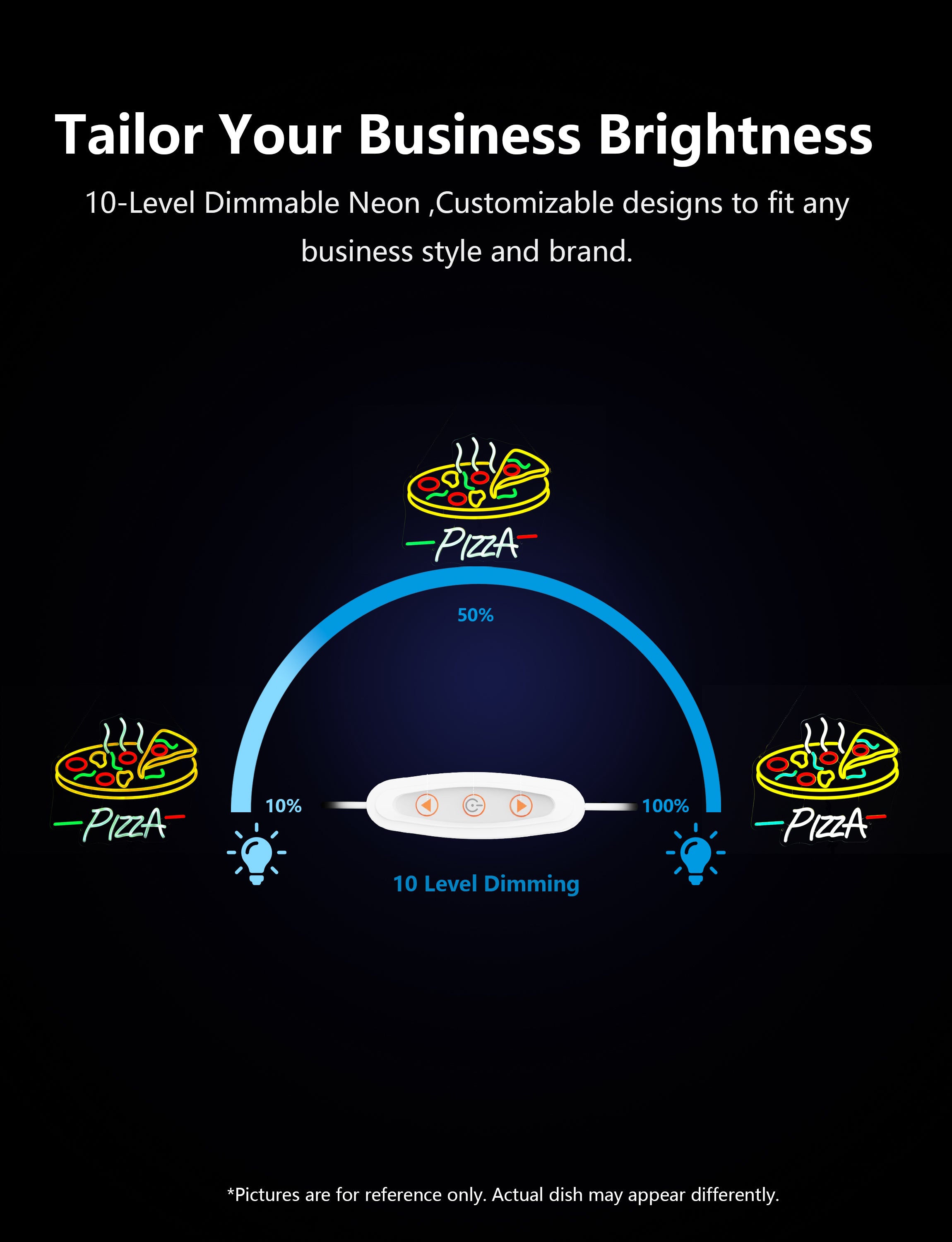 Pizza Slice Neon Sign Light