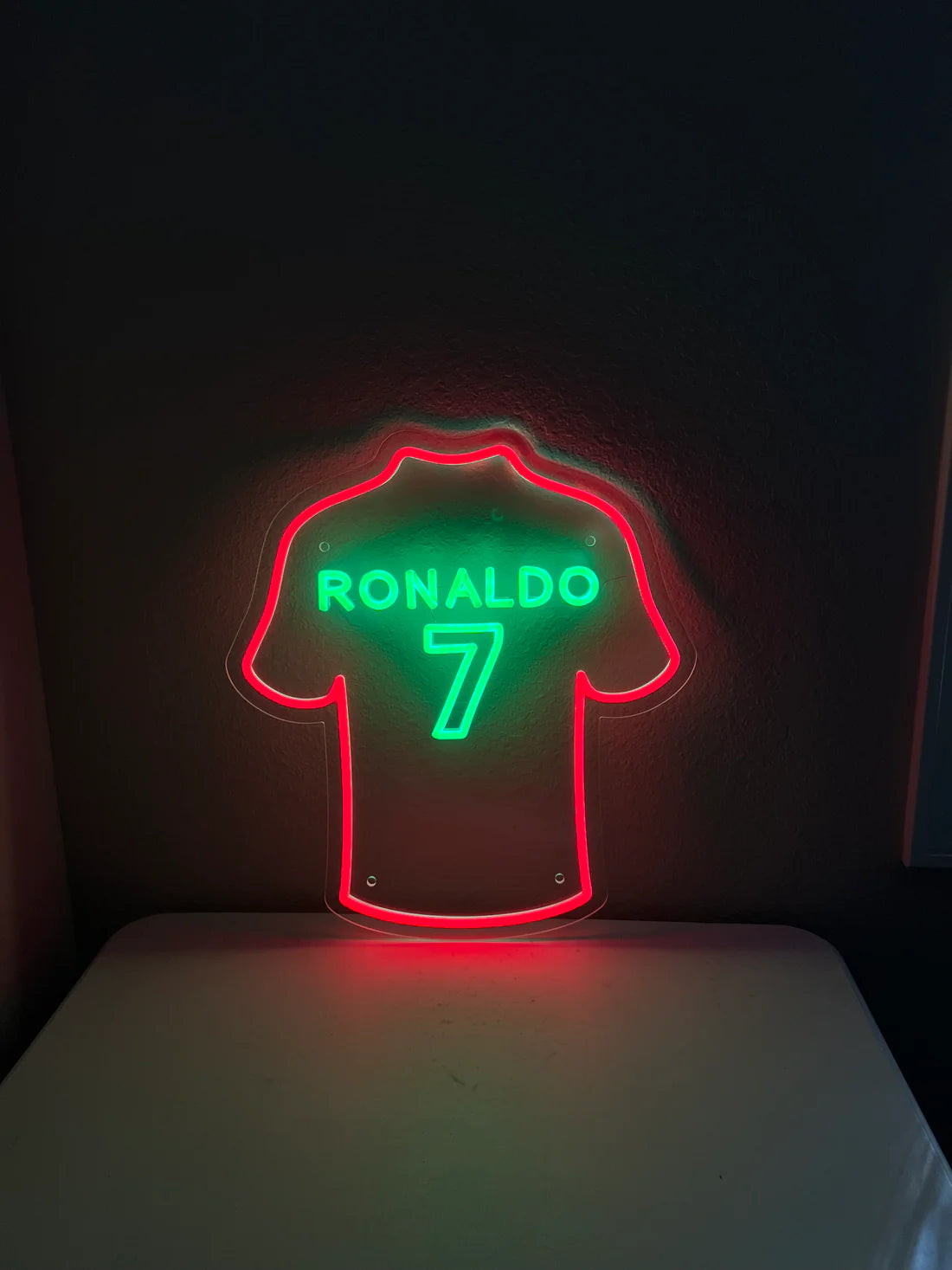 Ronaldo #7 Glow Jersey Neon Sign Light