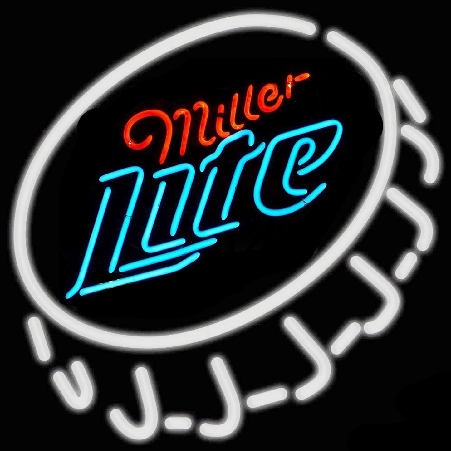 Miller Lite Bottle Cap Beer Neon Sign For Bar Decor