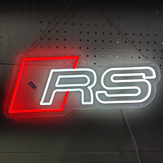 Audi RS Logo Neon Sign Light