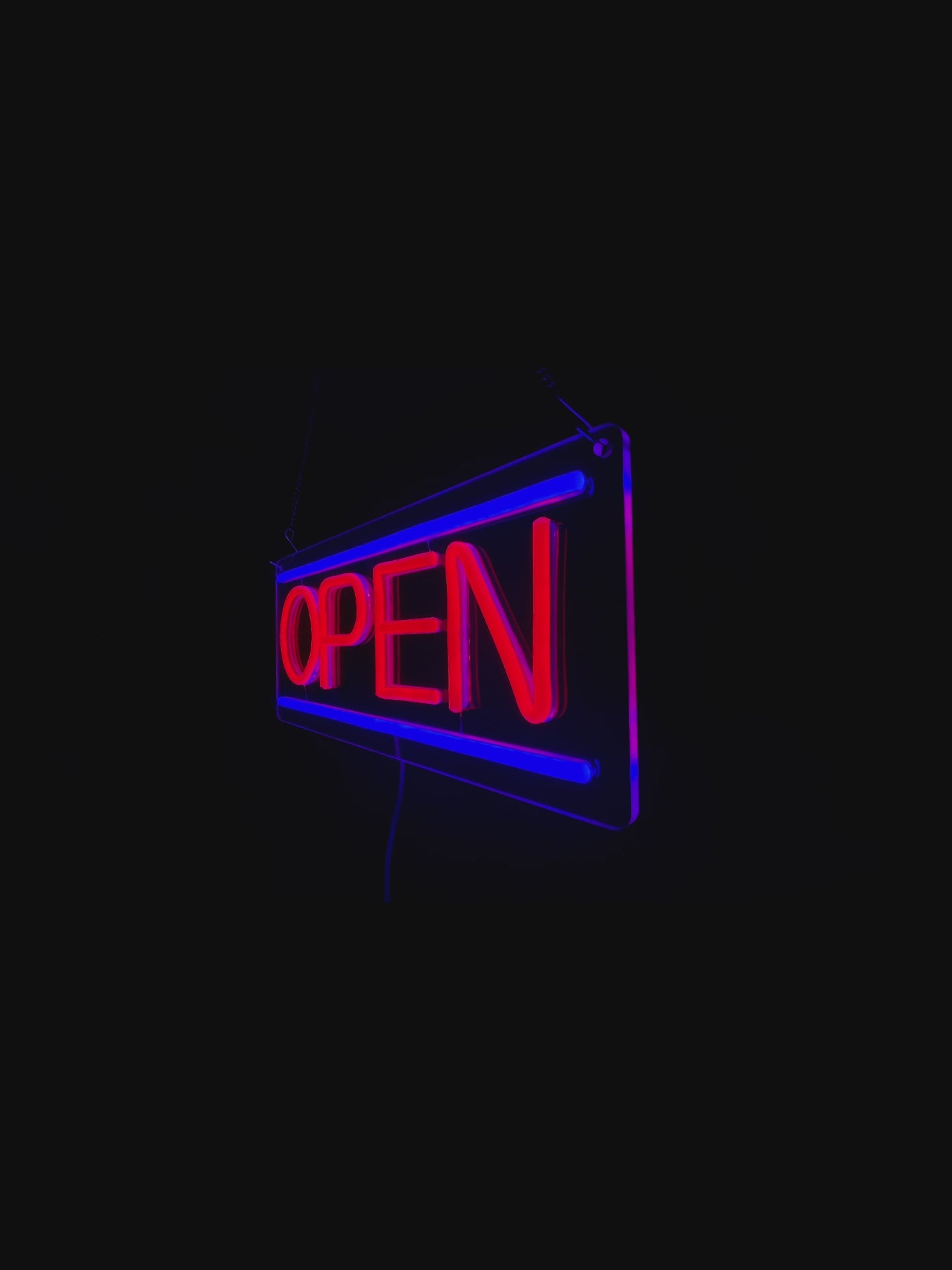 Bright LED Neon Open Sign for Business Window