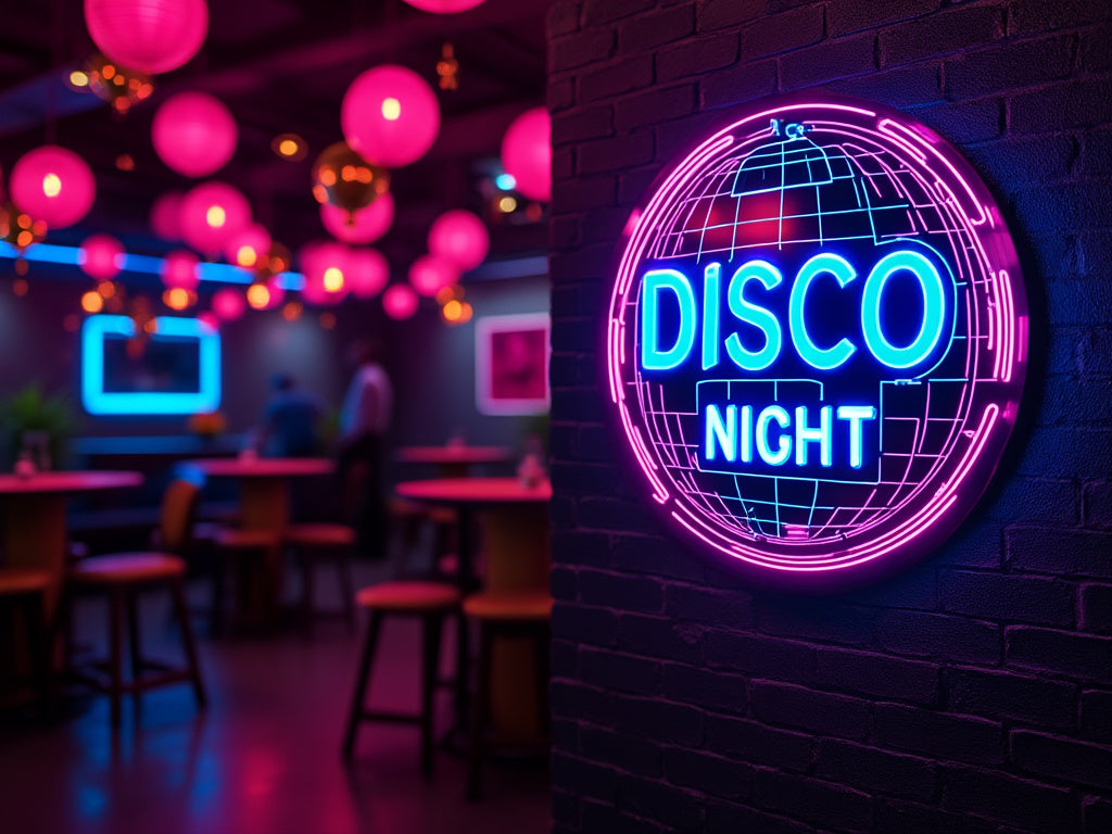 Disco Night Neon Sign: Illuminate Your Parties and Events with Vibrant Neon Art