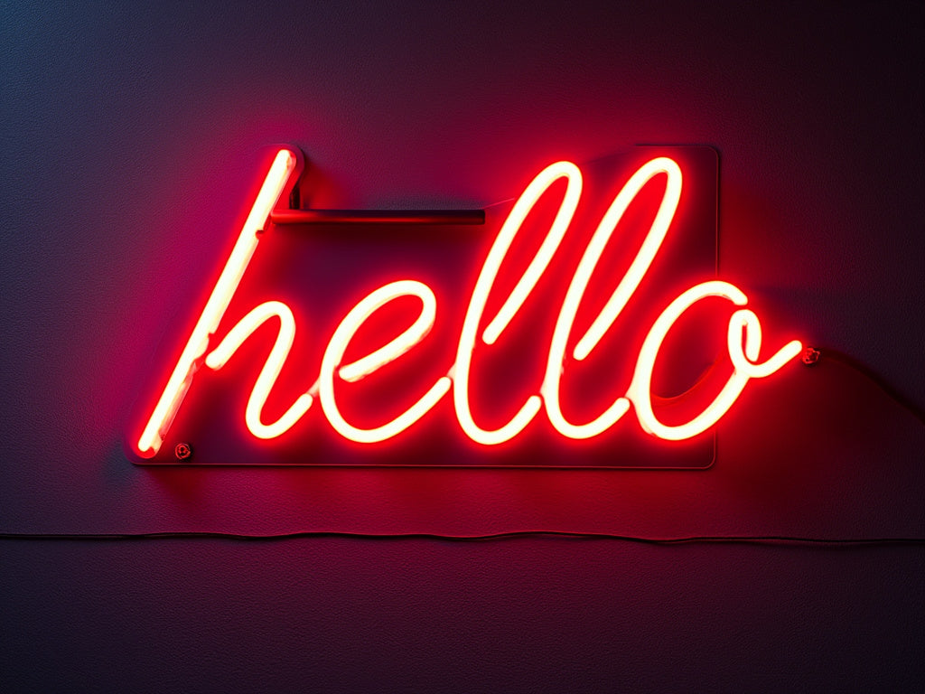 Illuminate Your Space: The Allure of Popular Hello Neon Signs