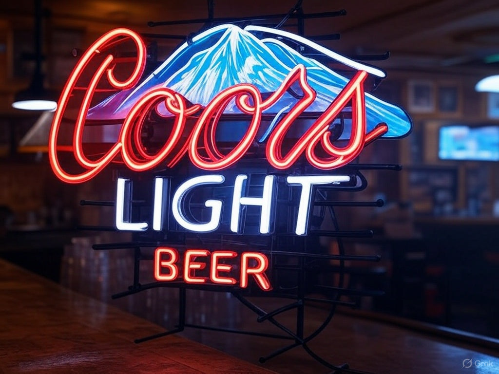 Chill Out Your Space with the Best Coors Light Neon Sign: Iconic Mountain Freshness