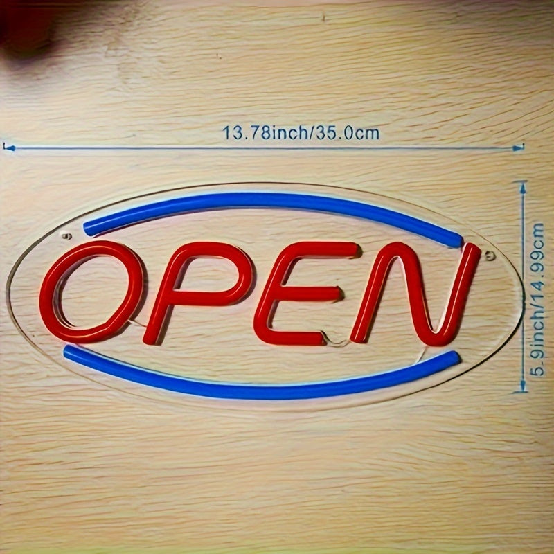 Bright LED Neon Open Sign for Business Window