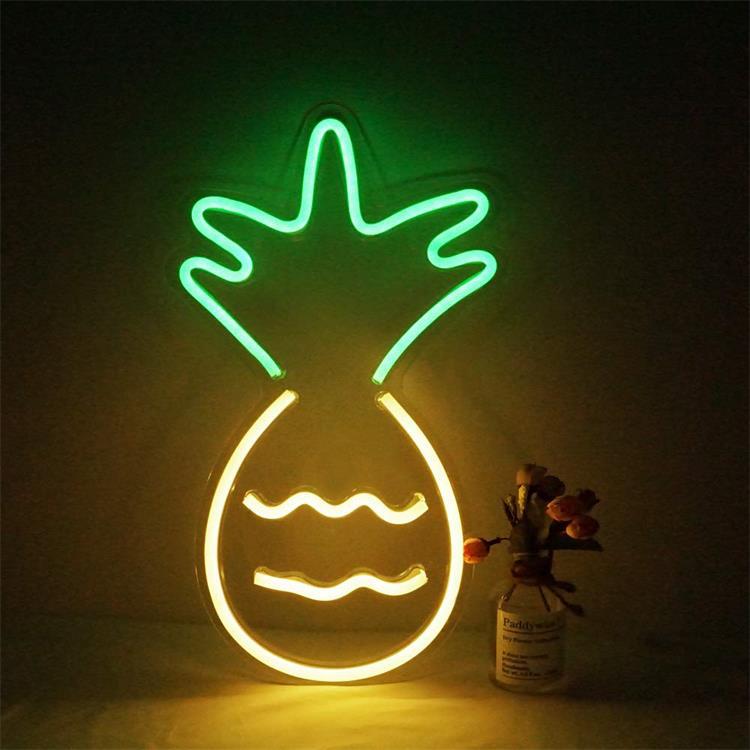 Pineapple LED Neon Light Sign -  Night Light for Festive Home & Party Decor