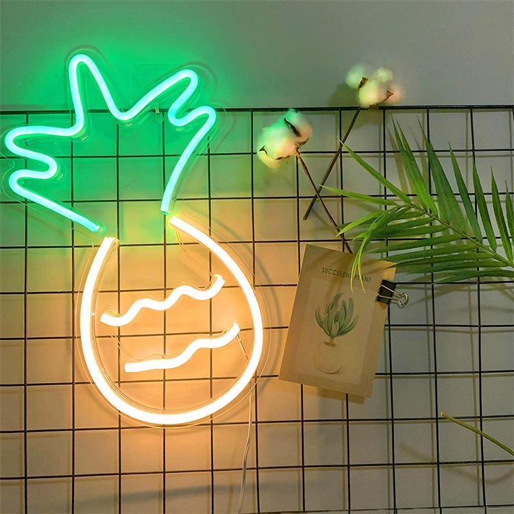 Pineapple LED Neon Light Sign -  Night Light for Festive Home & Party Decor