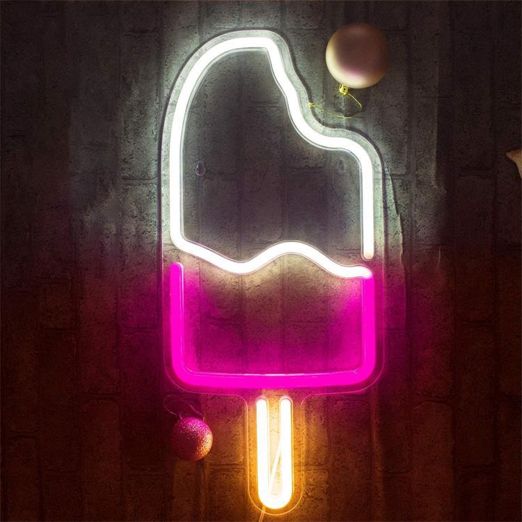 Stylish Ice Cream Soft Serve LED Neon Sign for Cafe/Bar Decor