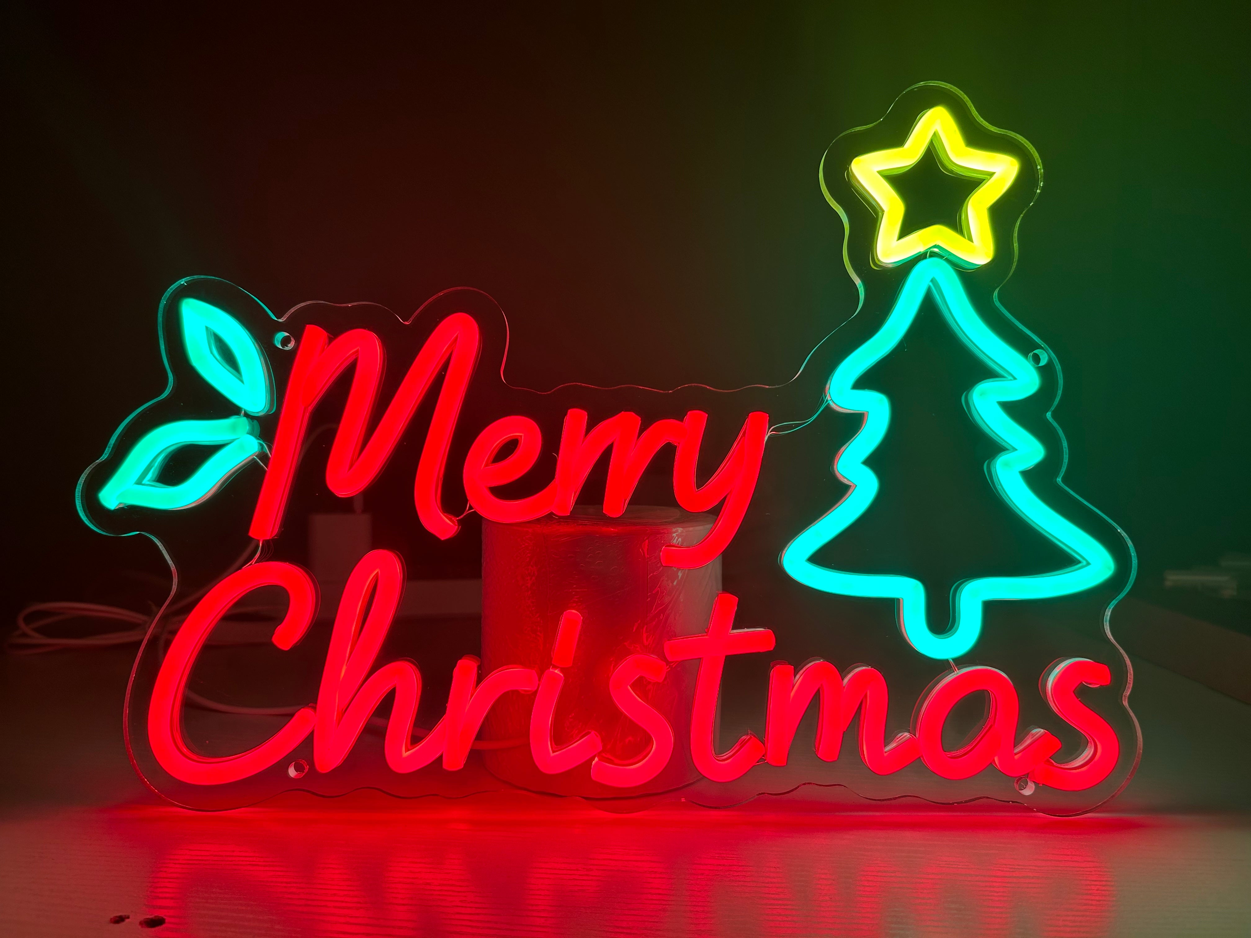 Merry Christmas Neon Sign Light