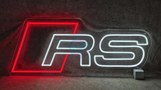 Audi RS Logo Neon Sign Light