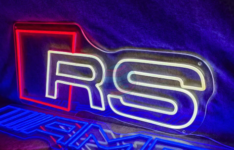 Audi RS Logo Neon Sign Light