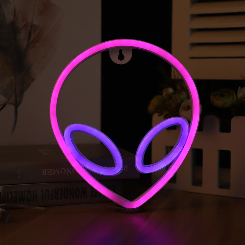 Alien Neon Signs - LED Wall Art for Bedroom to Office, Ideal for Kids Rooms, Hotels & Parties