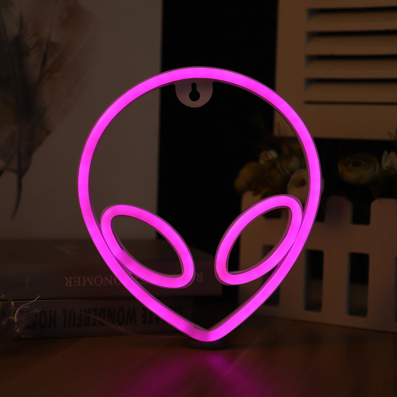 Alien Neon Signs - LED Wall Art for Bedroom to Office, Ideal for Kids Rooms, Hotels & Parties