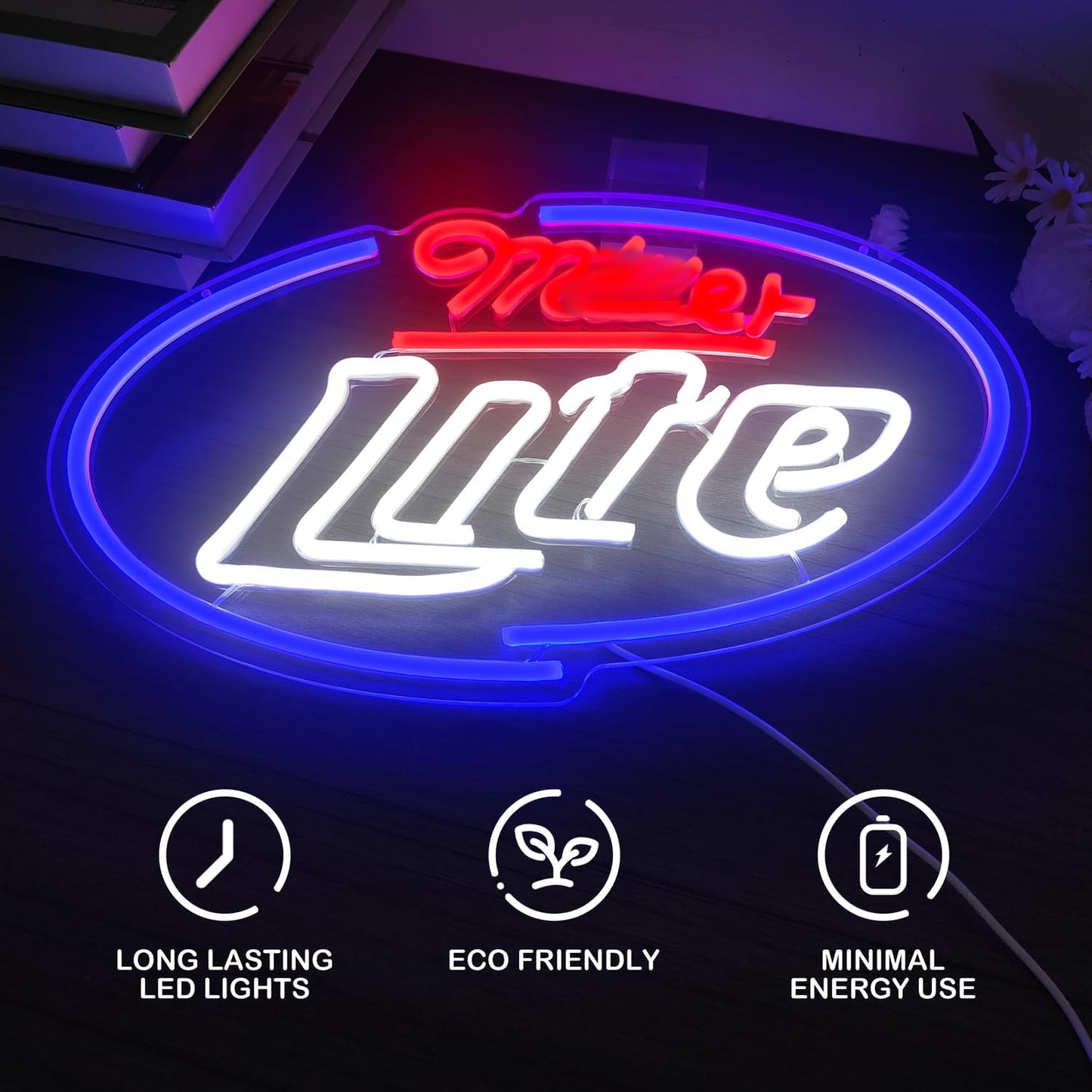 Miller Lite  Beer Neon Sign For Bar Decor