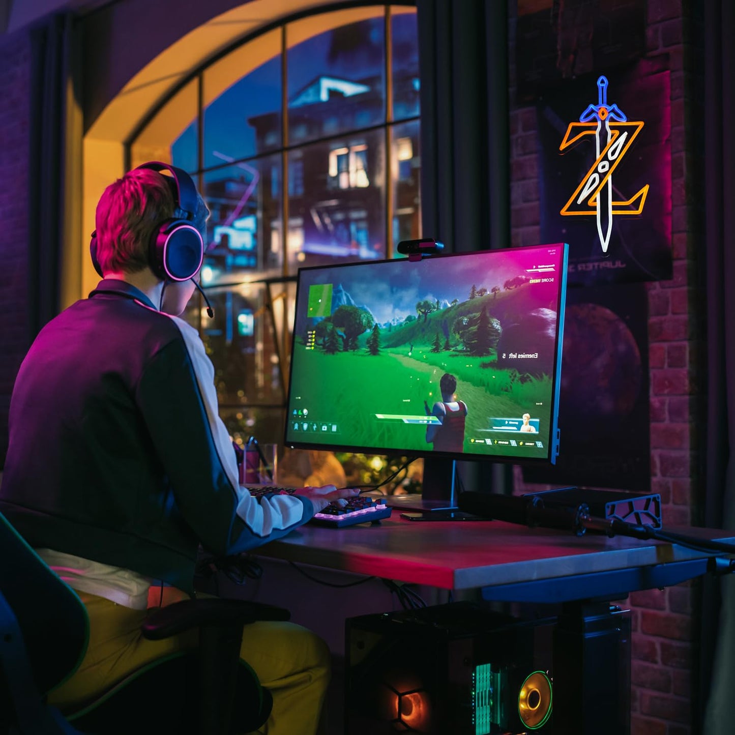 Legend Sword Neon Sign For Gaming Room Wall Decor