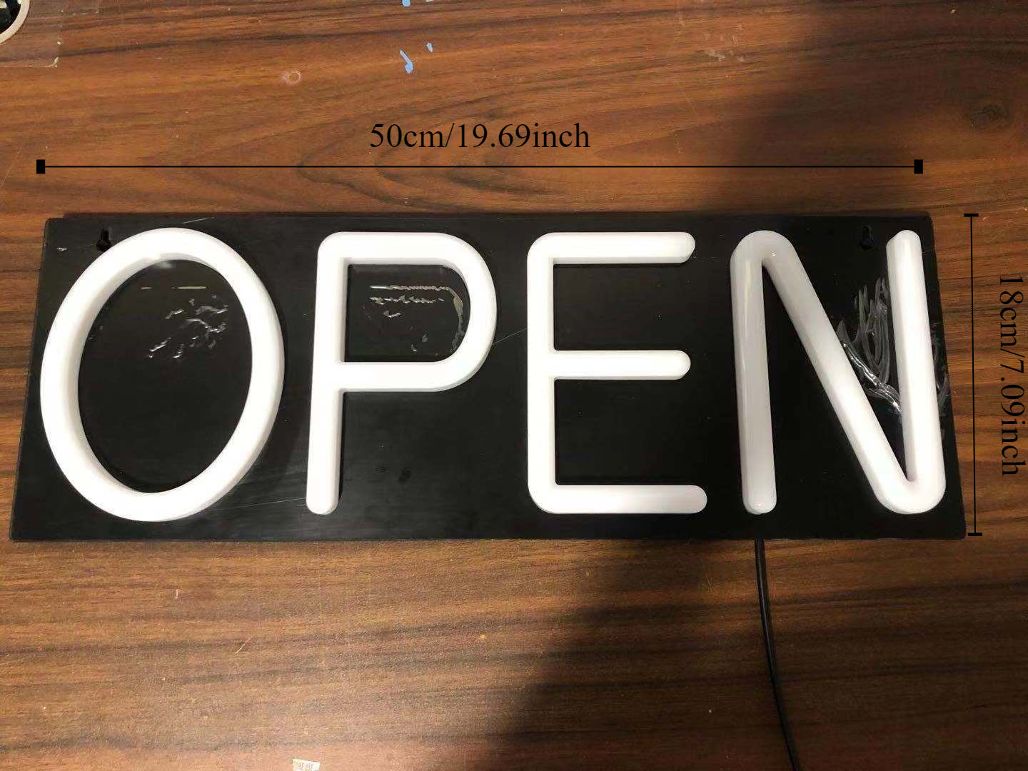 LED Neon 'OPEN' Sign - Business-Acrylic Illuminated Signage