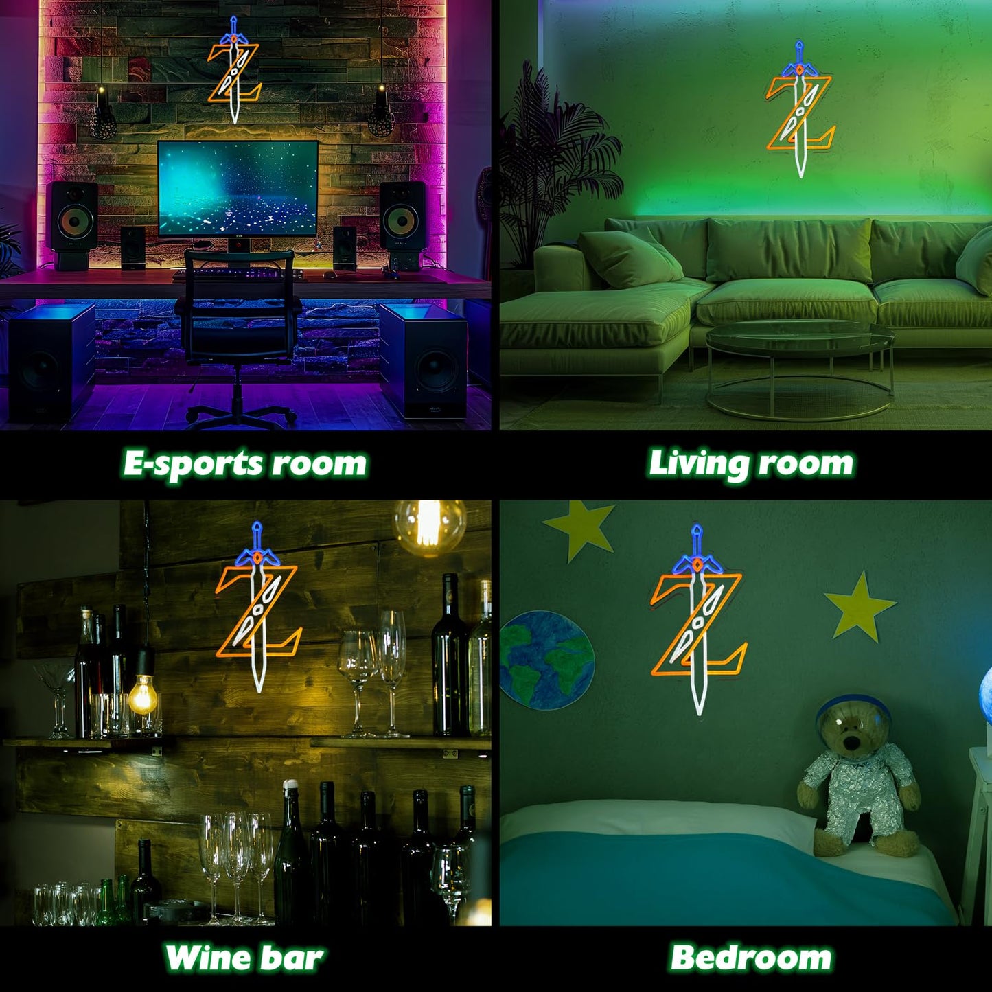 Legend Sword Neon Sign For Gaming Room Wall Decor