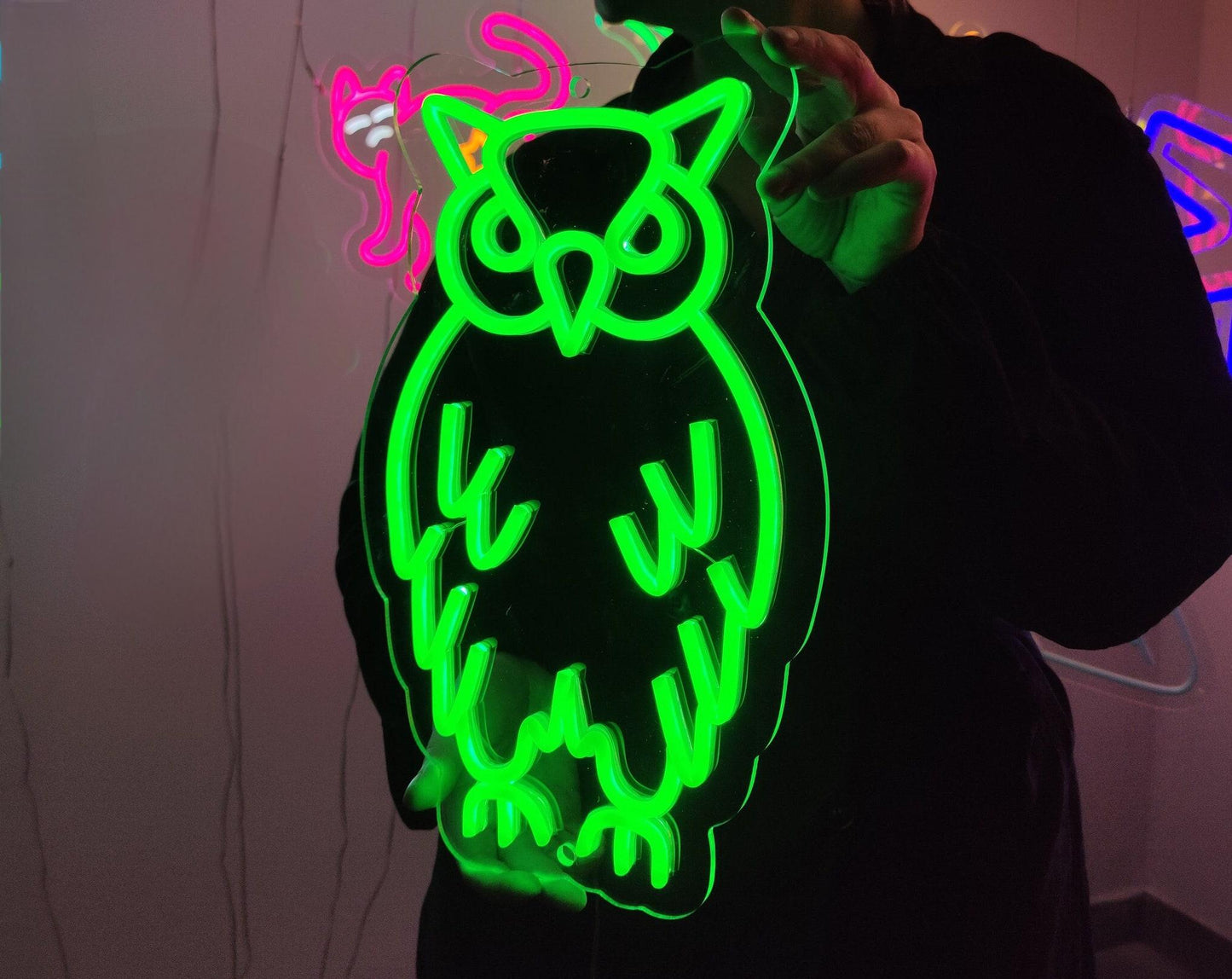 Owl Neon Sign For Wall Decor