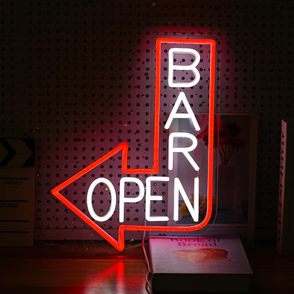 Bar Open Neon Sign For Bar Decor