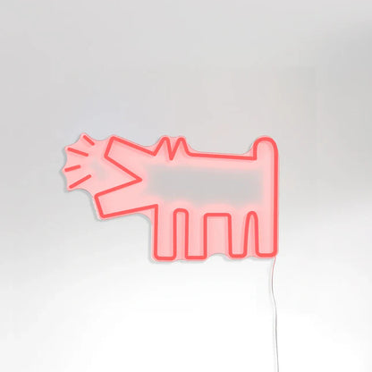 Barking Dog Stree Art Neon Sign for Home Decor Wall Hanging