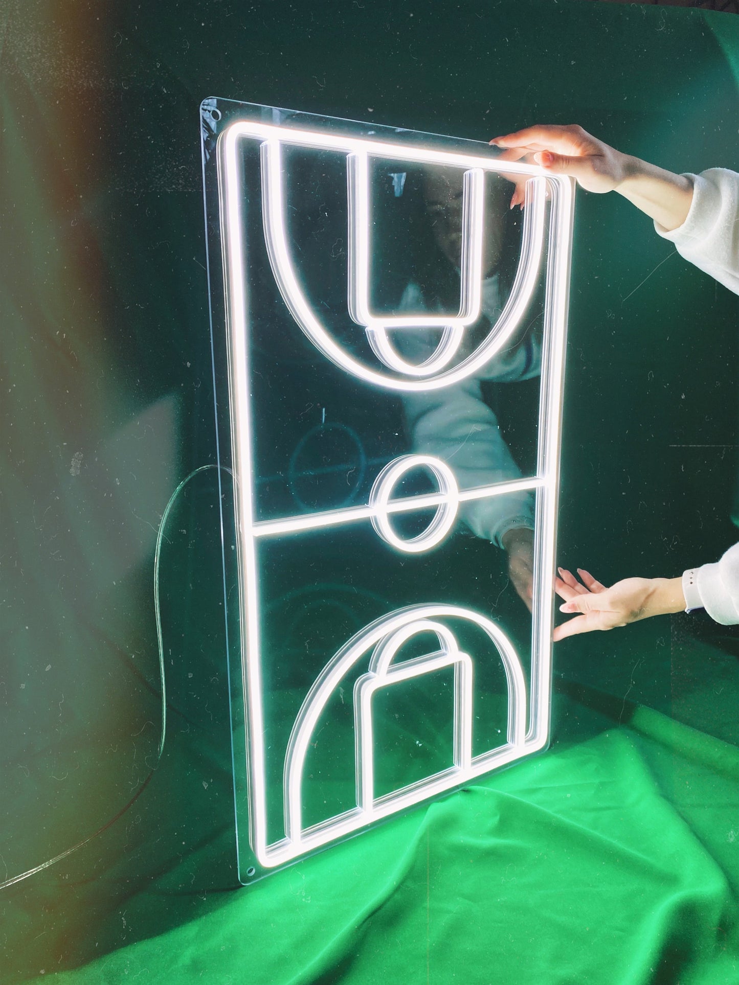 Basketball Field LED Neon Sign For Wall Decor