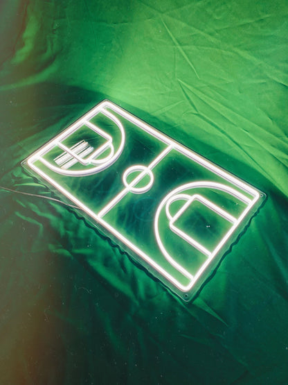 Basketball Field LED Neon Sign For Wall Decor