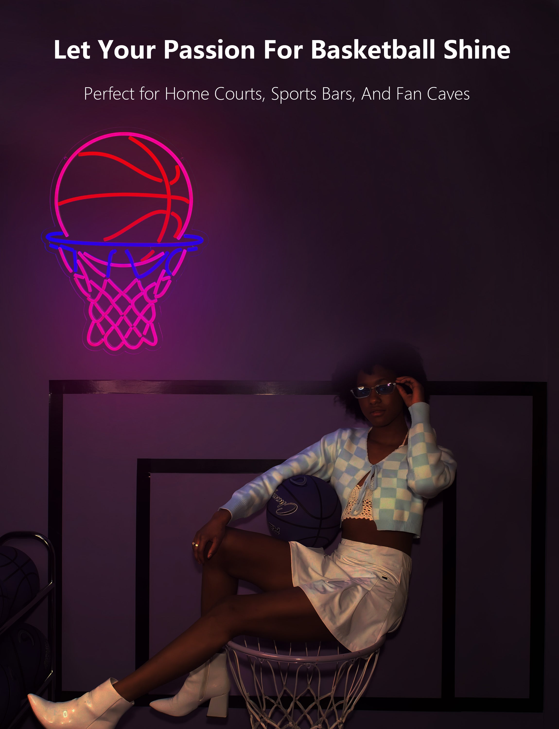 Basketball Neon Sign Light