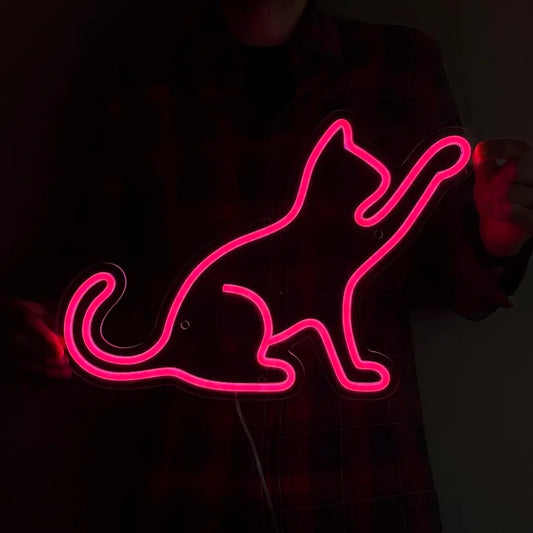 Cat Neon Sign For Wall Decor