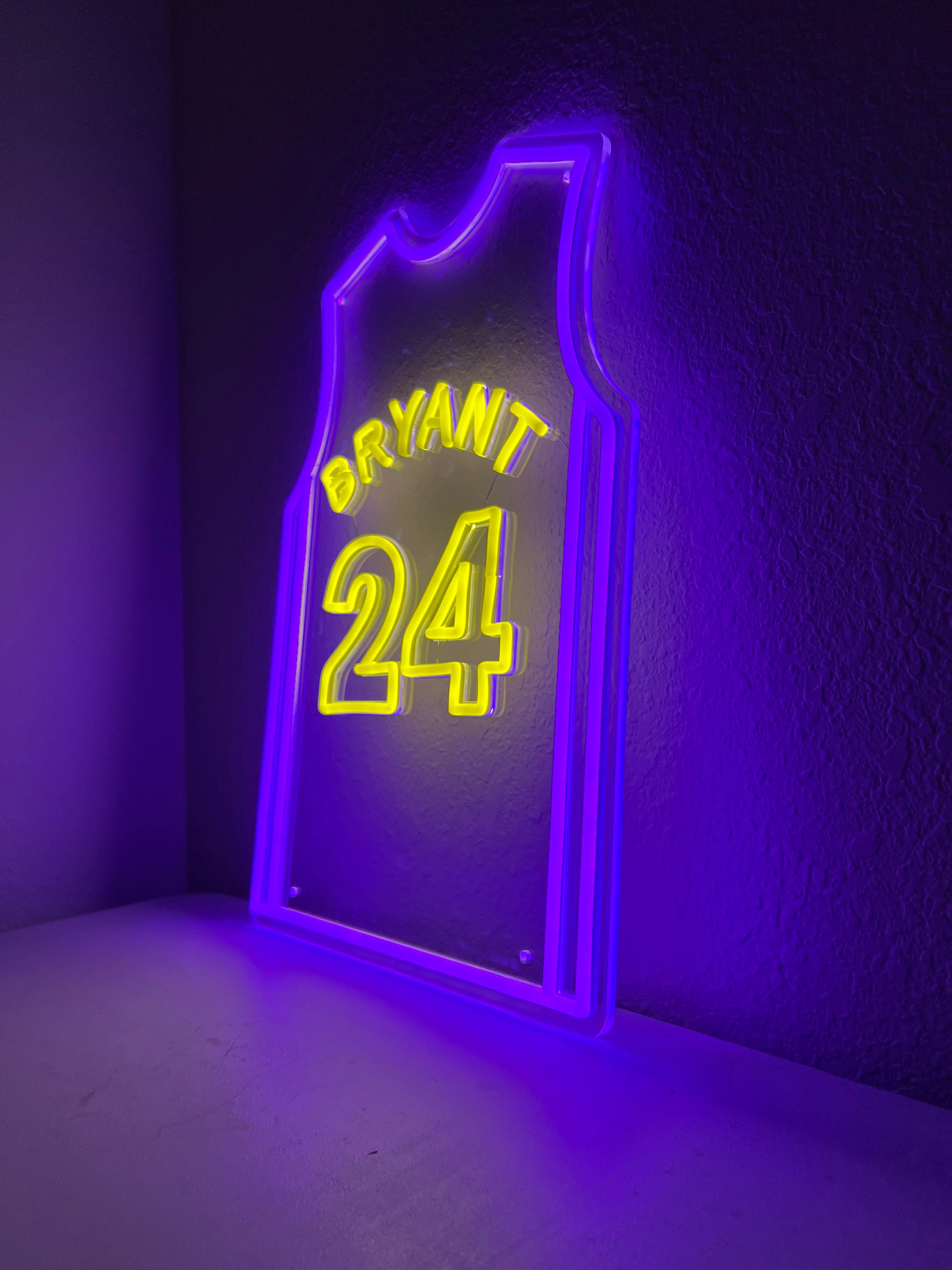 Kobe Bryant Glow Jersey Neon Sign Light