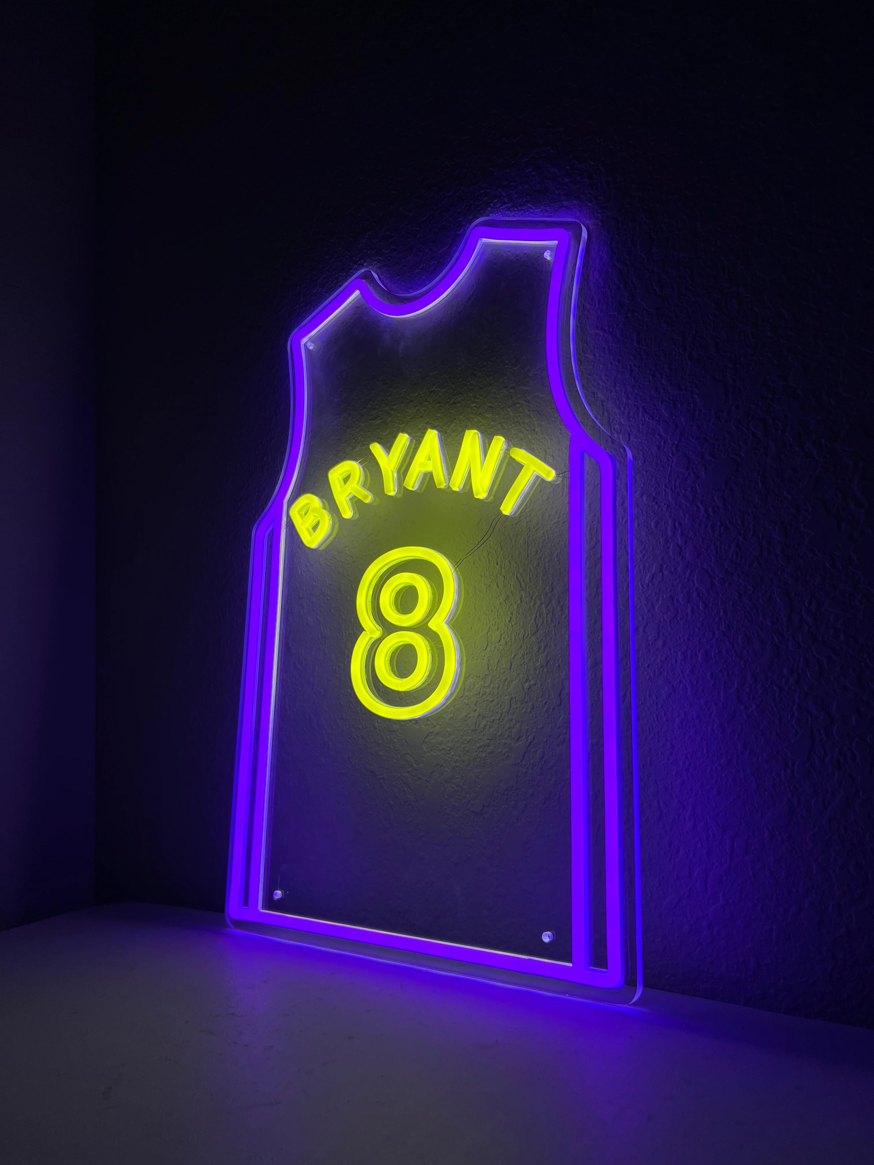 Kobe Bryant Glow Jersey Neon Sign Light