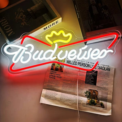 Budweiser Beer  Neon Sign For Bar Decor