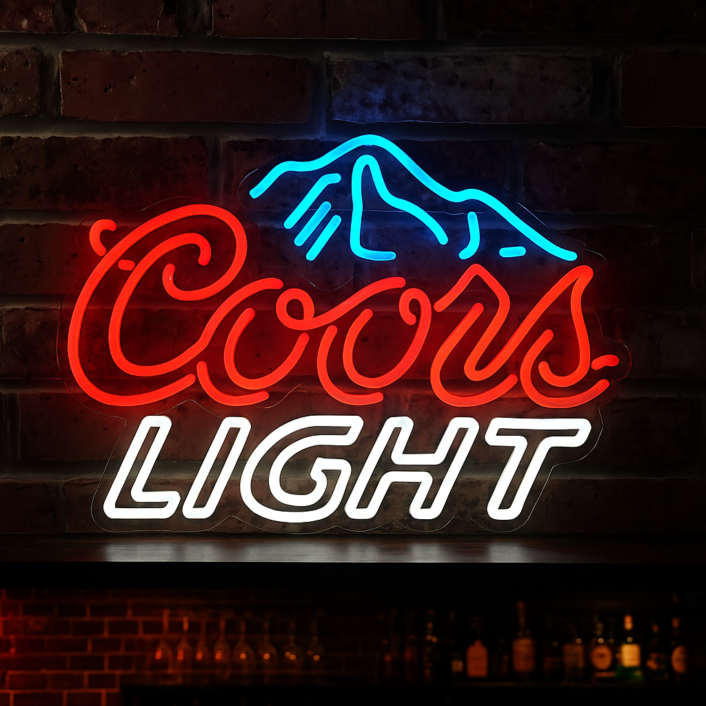 Coors Light Led Neon Sign For Bar Wall Decor