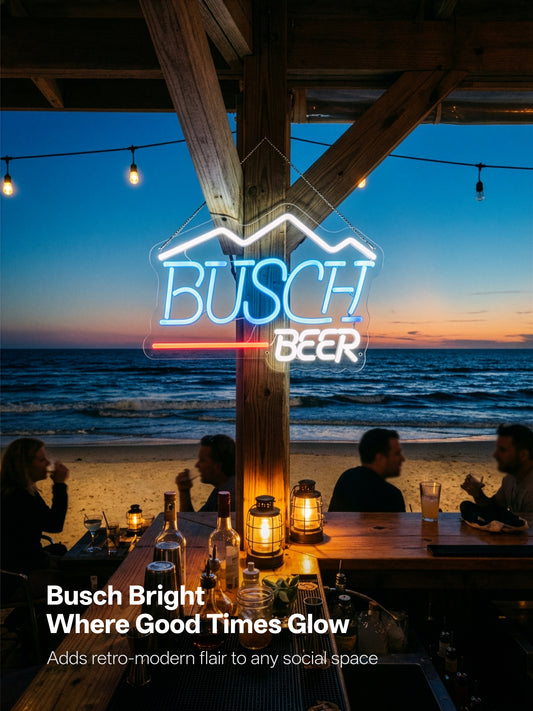 Busch Beer  Neon Sign For Bar Decor