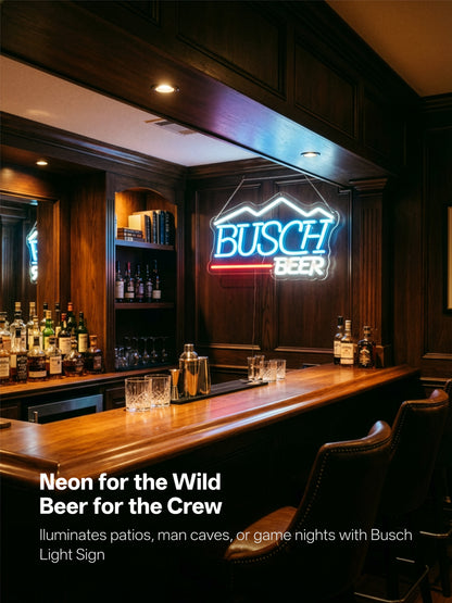 Busch Beer  Neon Sign For Bar Decor