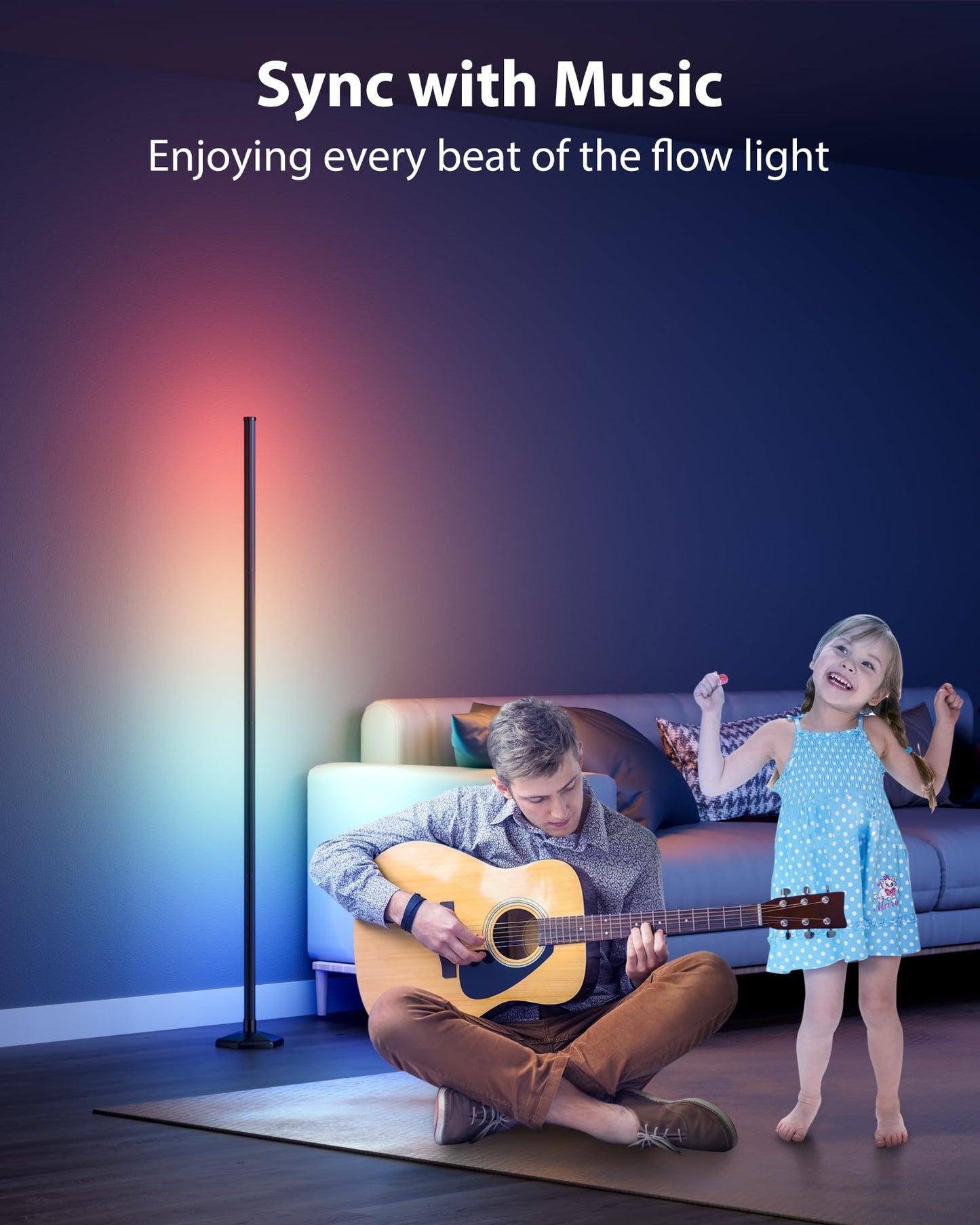 Colourthe Smart LED Corner Floor Lamp