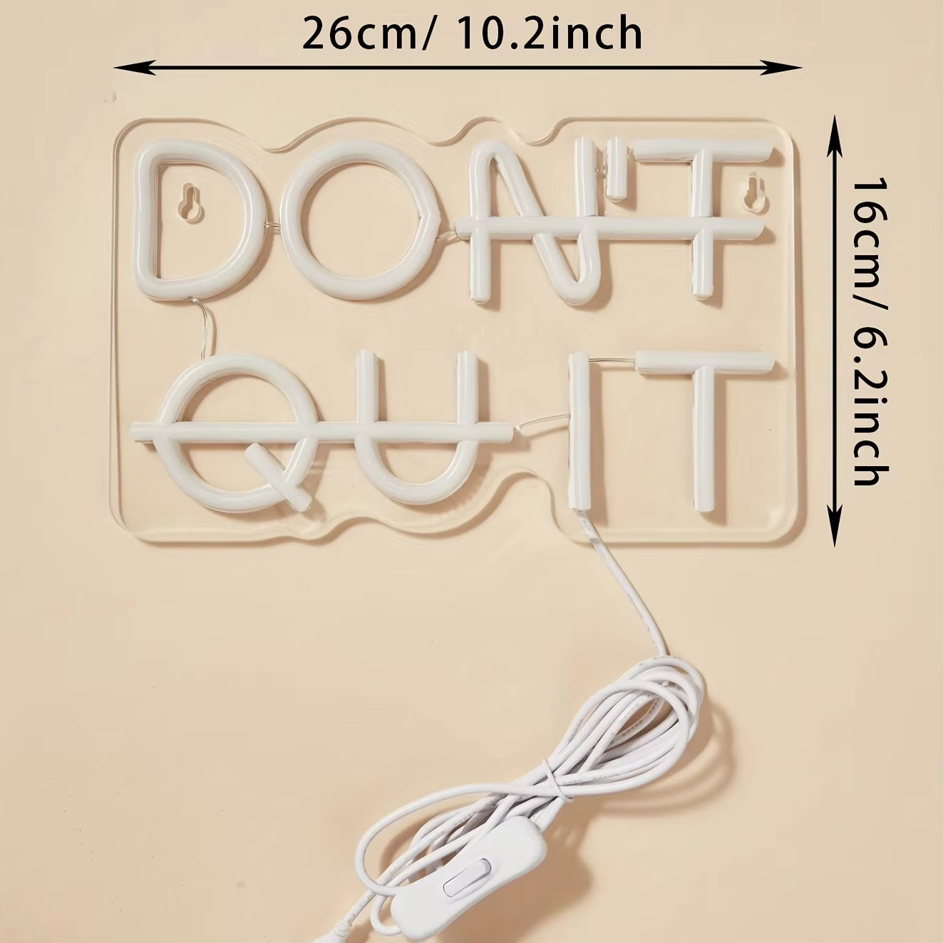Don't Quit Neon Sign Light