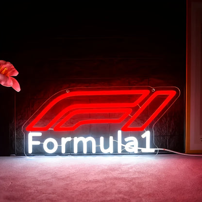 Formula 1  Racing Led Neon Sign For Man Cave Wall Decor