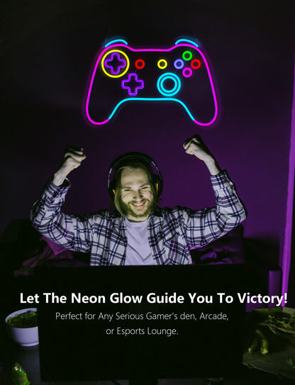 Gamer Controller Neon Sign Light